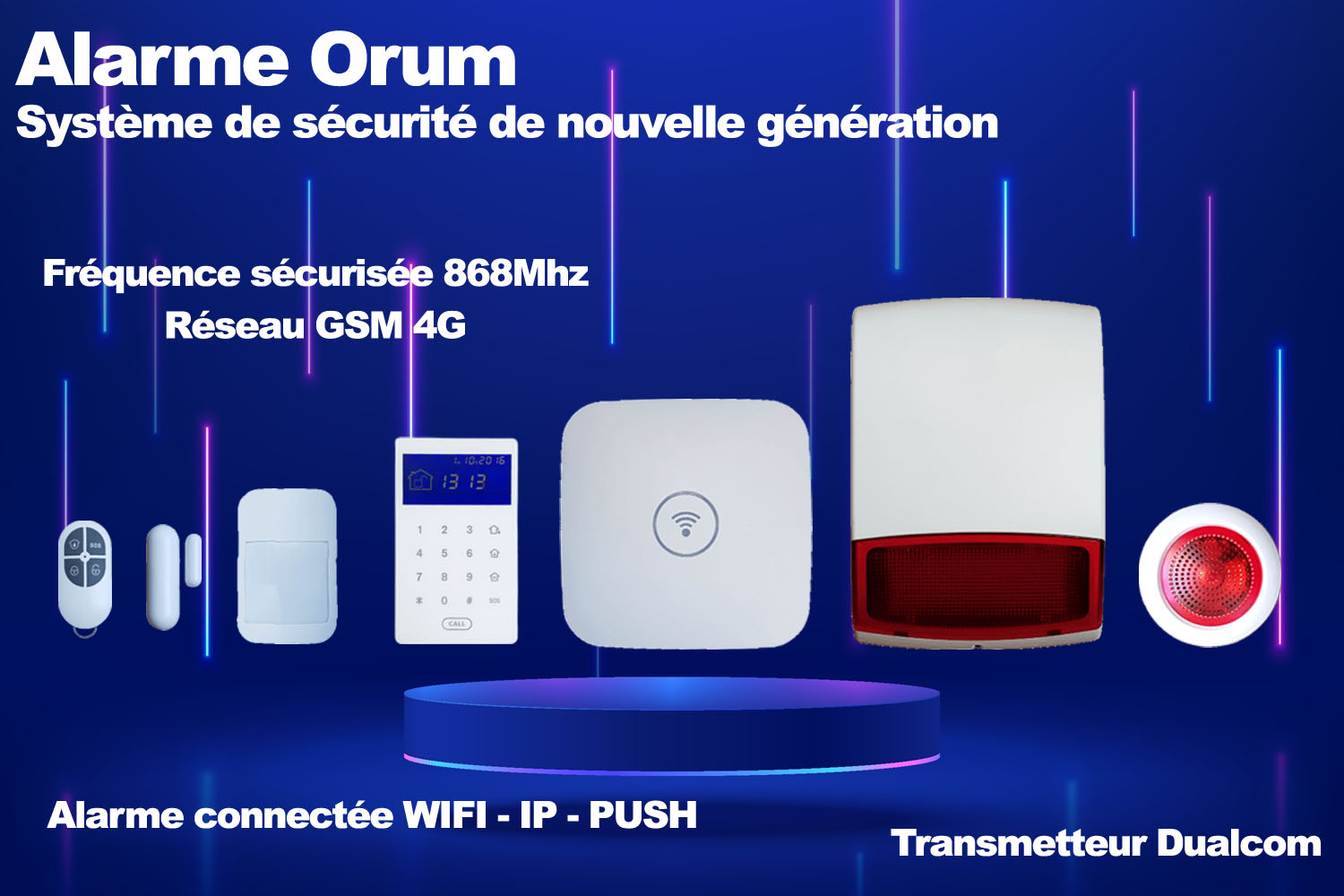 Alarme de maison Orum connectée